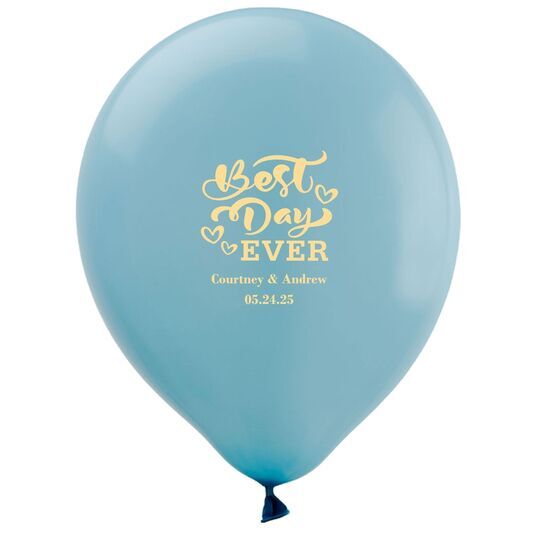 The Best Day Ever Latex Balloons